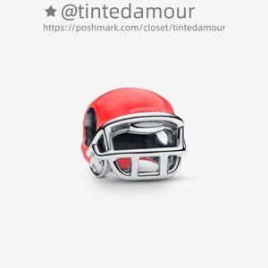 Pandora Red Football Helmet Charm|Pendant
